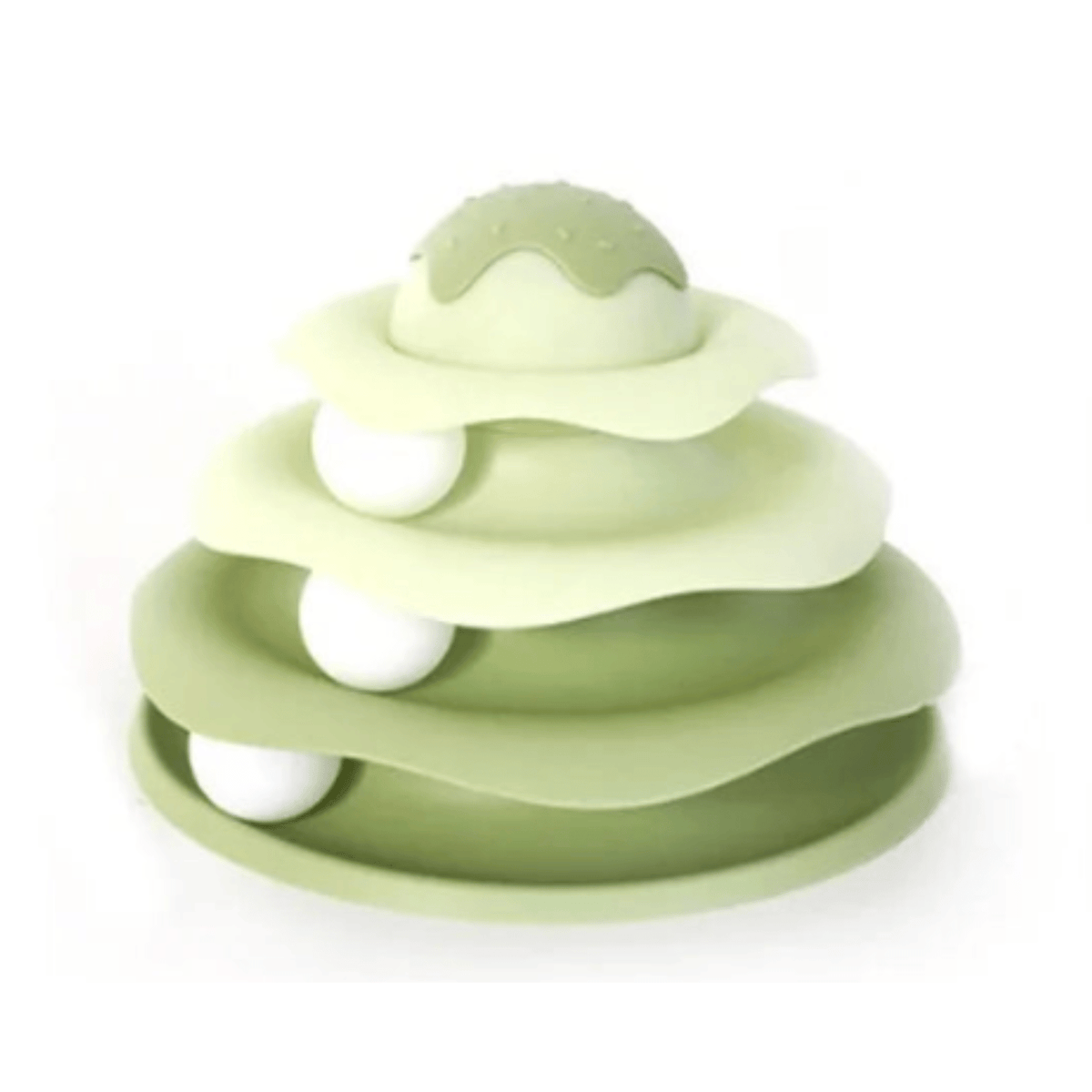 Interactive Rotating Cat Tower with Balls – BounceMate™