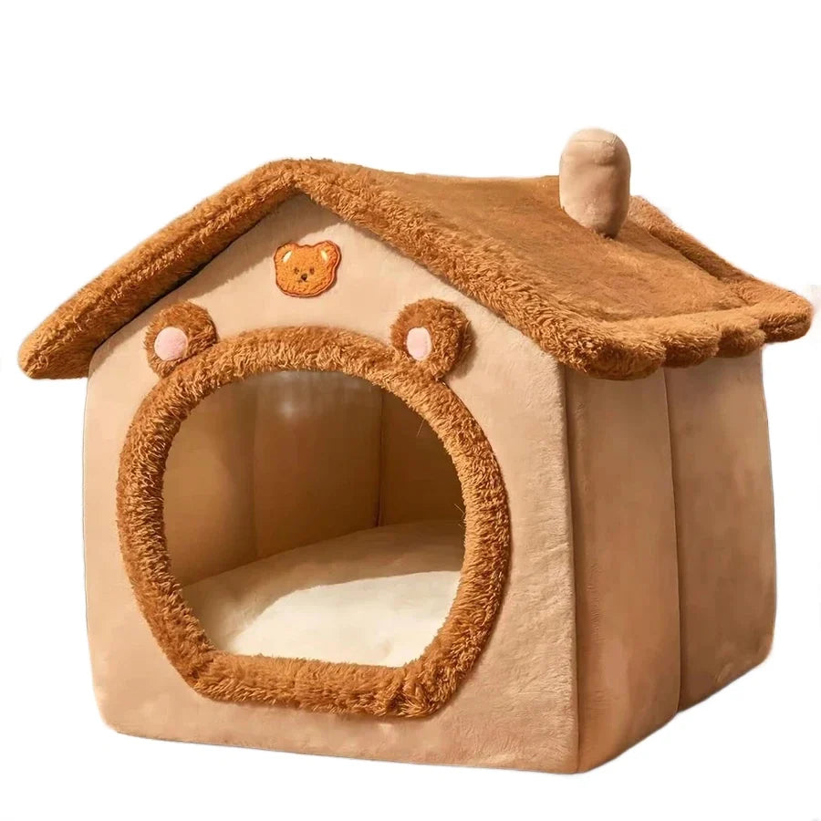 Foldable Plush Cat House – EverydayPro™