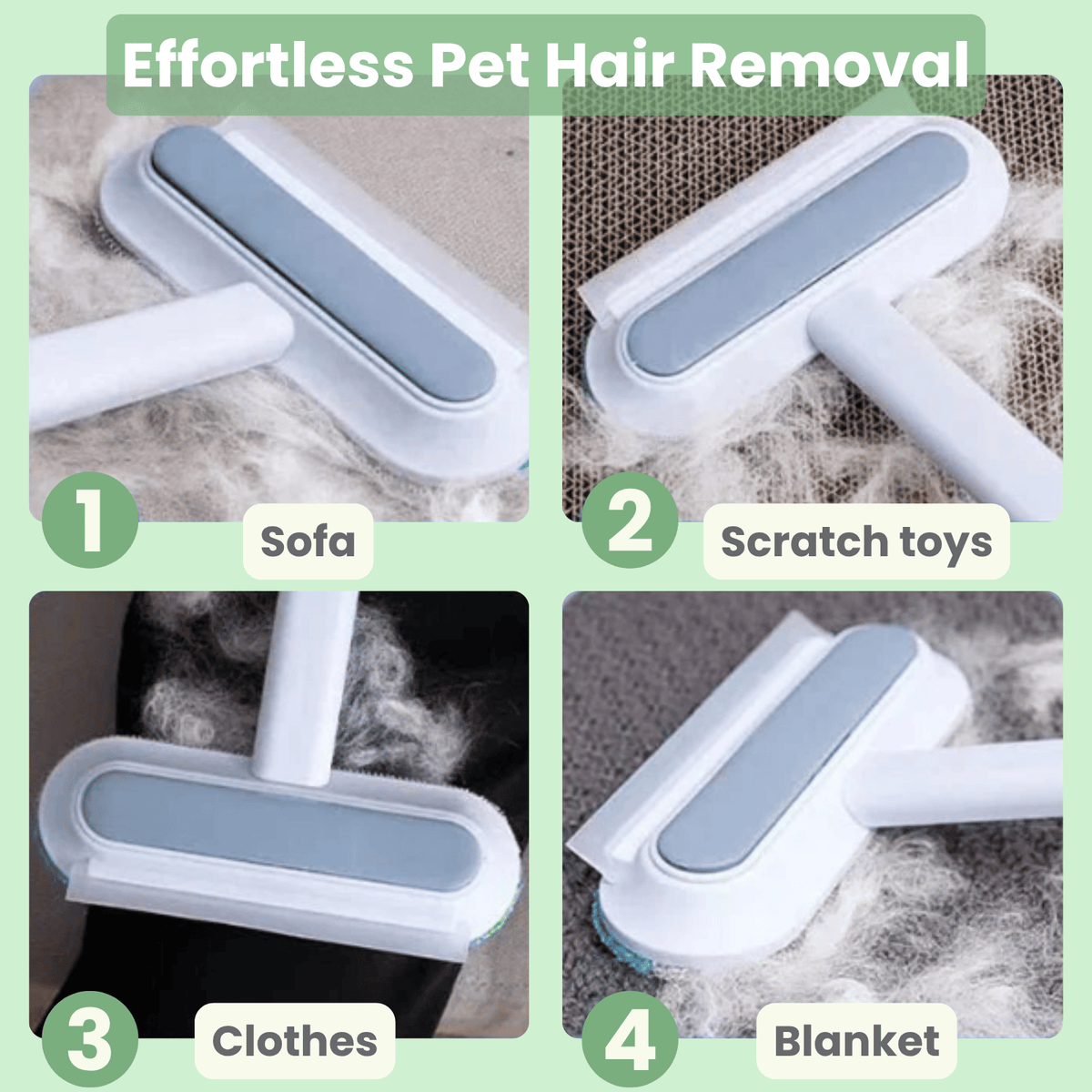 3-in-1 Pet Hair Remover for Dogs & Cats – FreshPath™