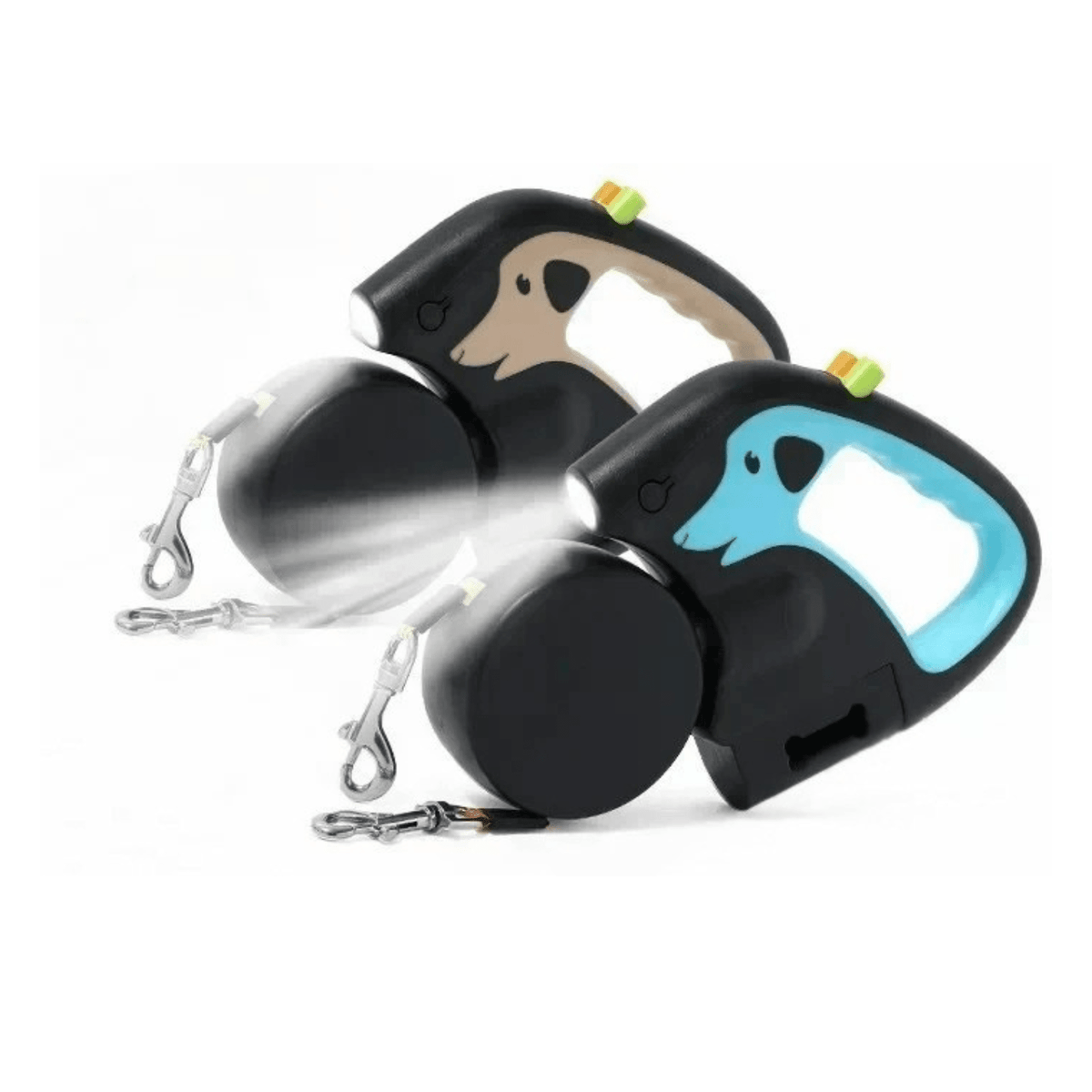 3-in-1 Dual Dog Leash with Flashlight – RouteLink™