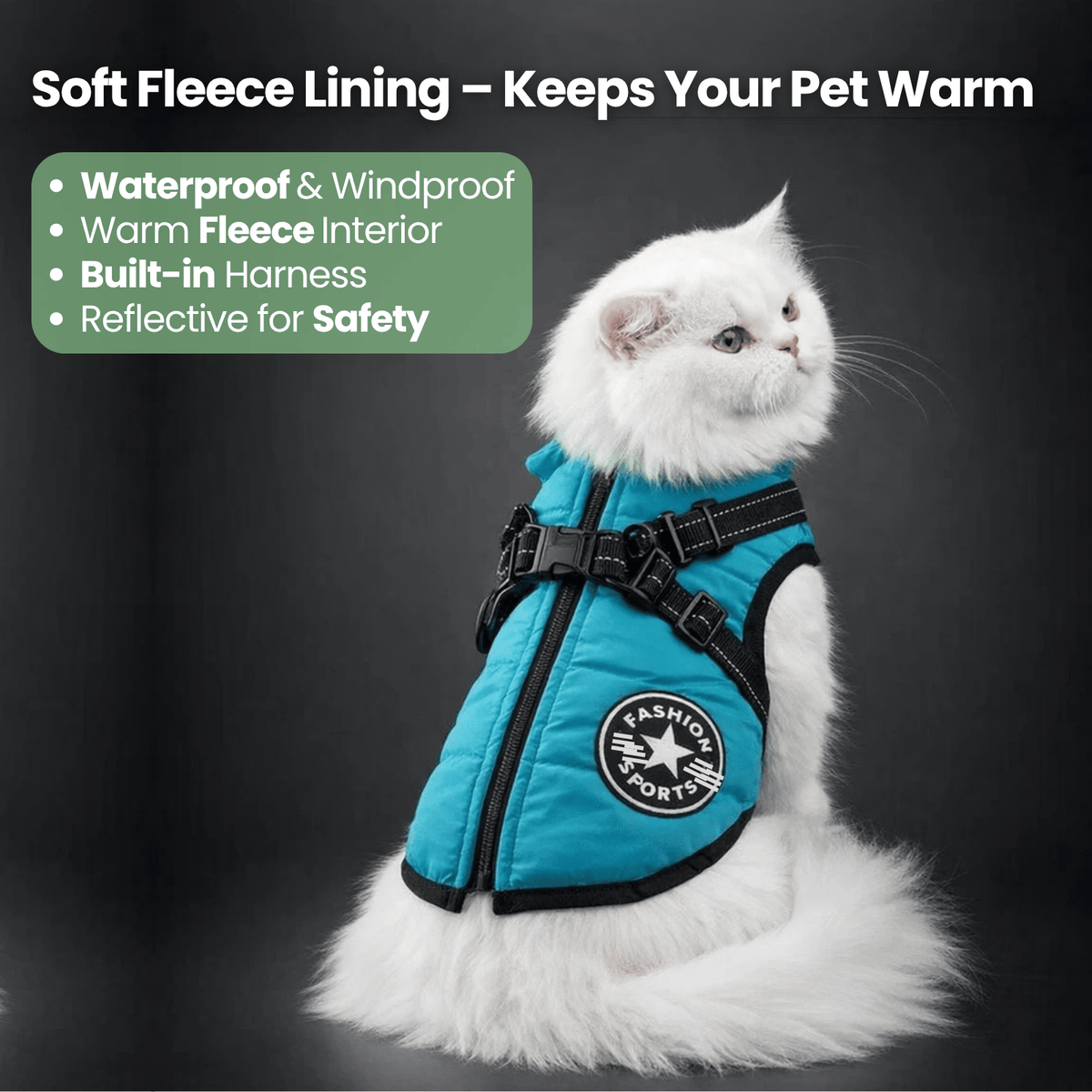 Waterproof Dog Coat with Integrated Harness – ShieldAdventure™