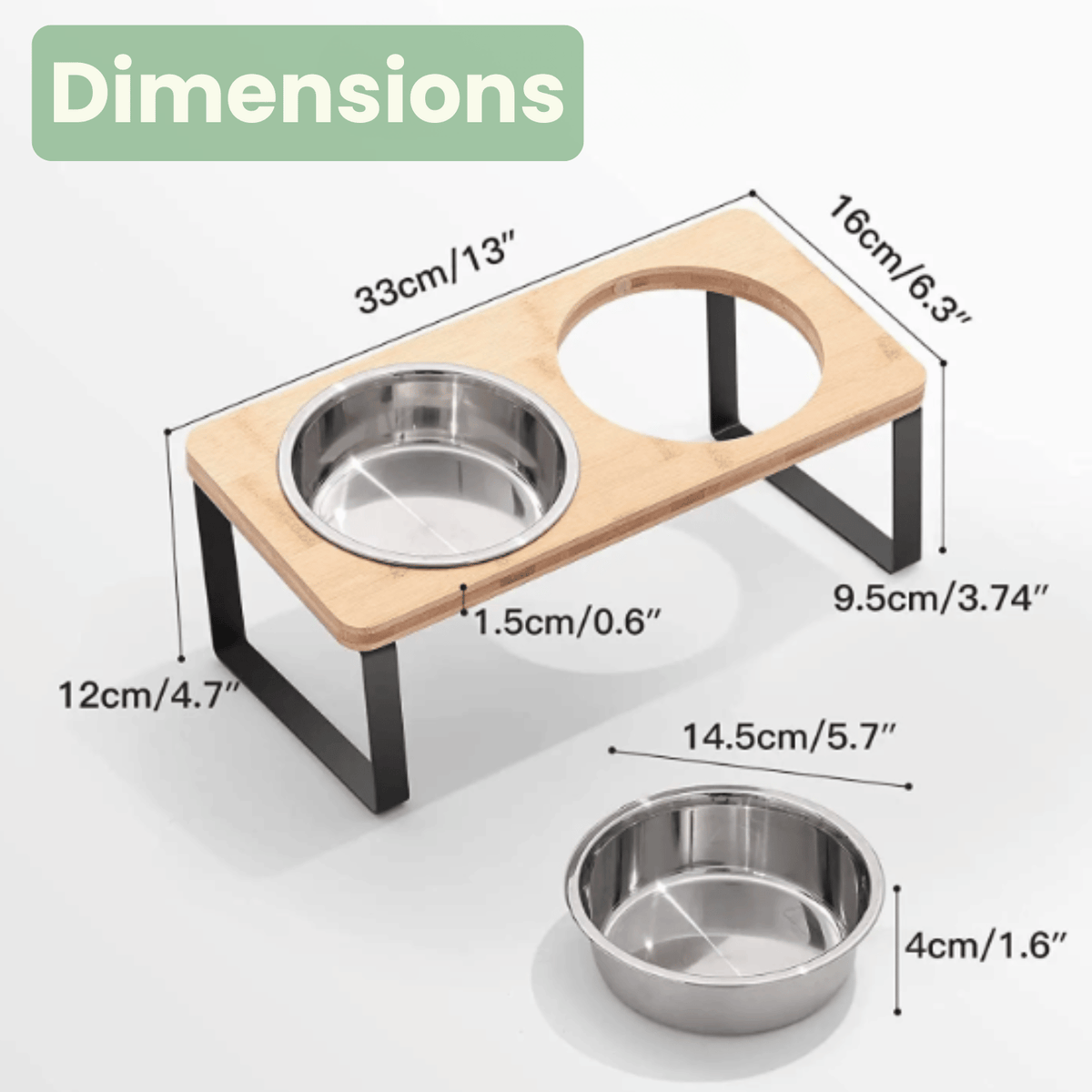Tailented NourishSphere™ – Raised Pet Food Bowl for Cats