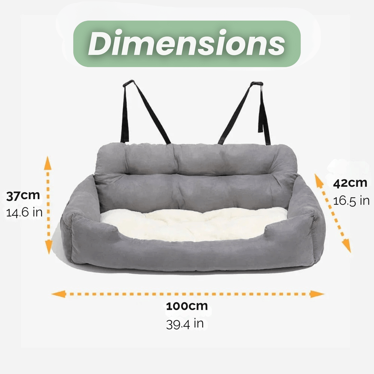Pet Car Bed for Dogs & Cats – RoadSafeBalance™
