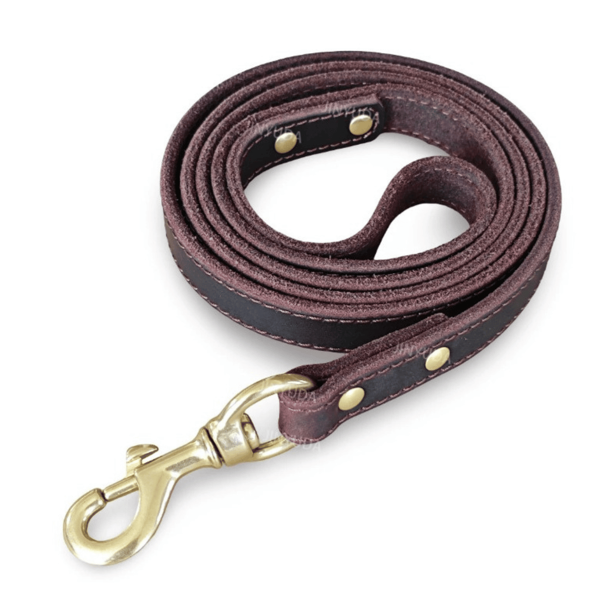 Tailented leather dog leash