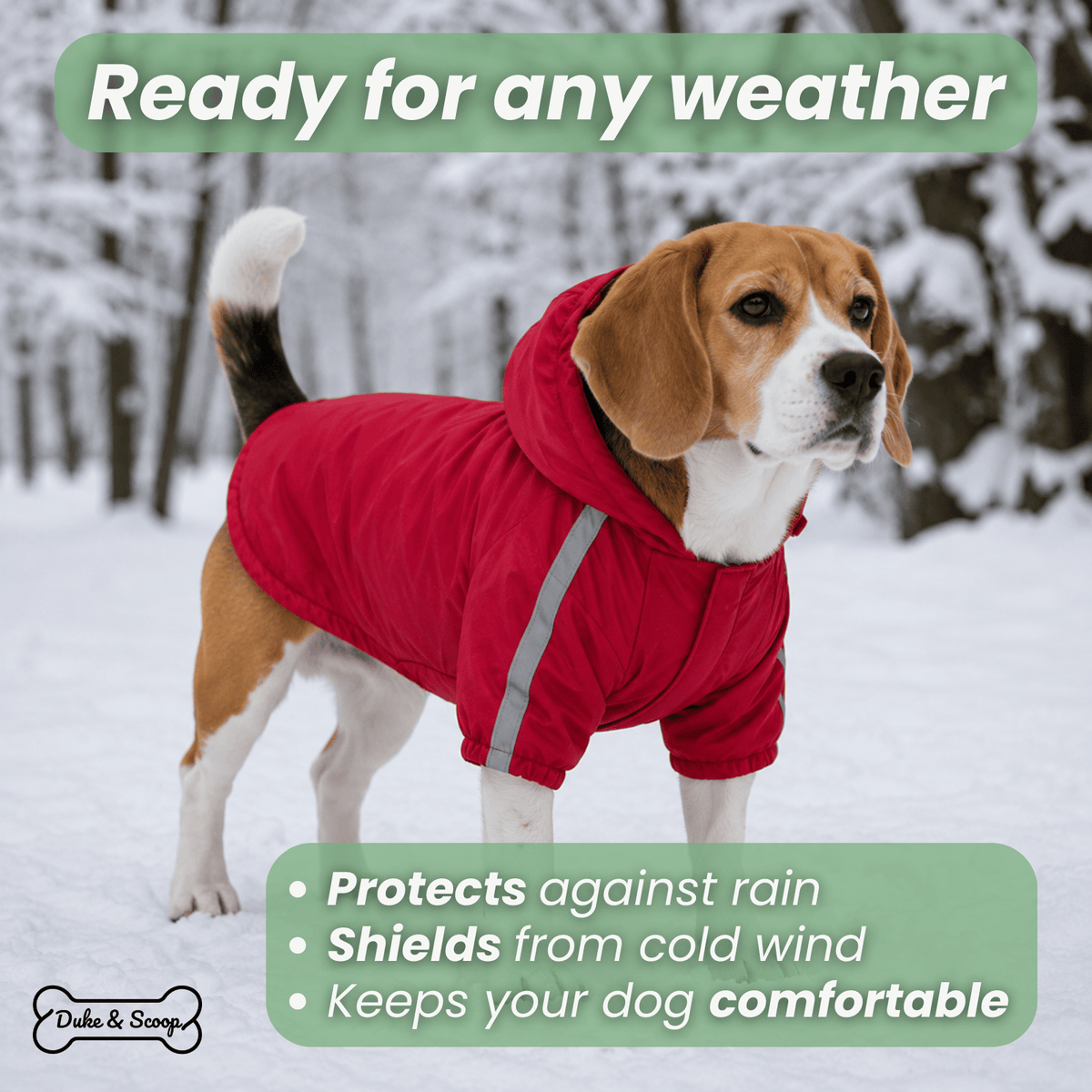 Warm Reflective Waterproof Pet Coat – FrostGuard™