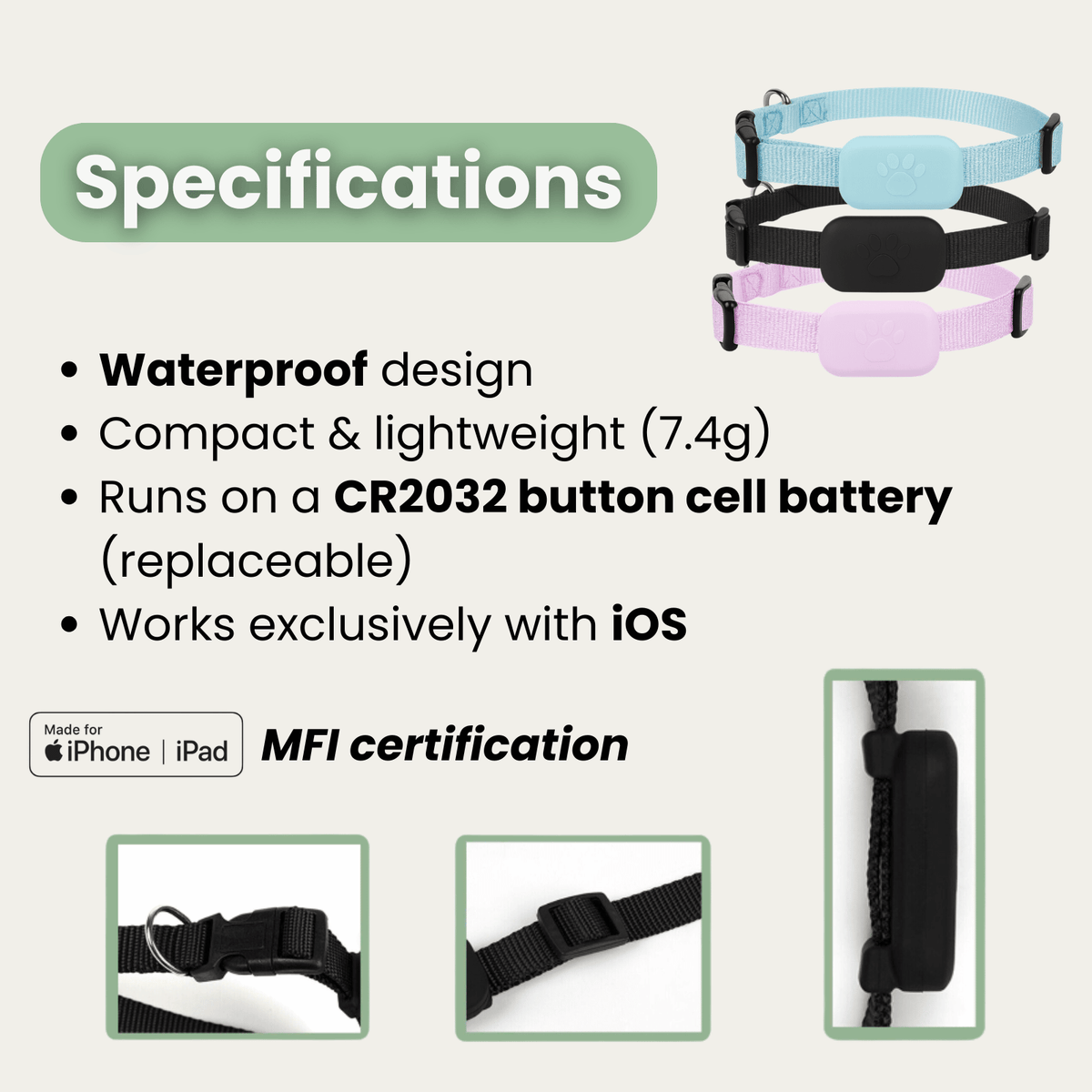 iOS Pet Tracker for Dogs & Cats – BeaconEssentials™