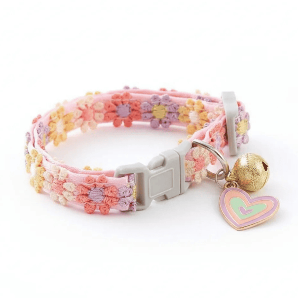 Nylon Adjustable Cat Collar with Bell – HoldStyle™