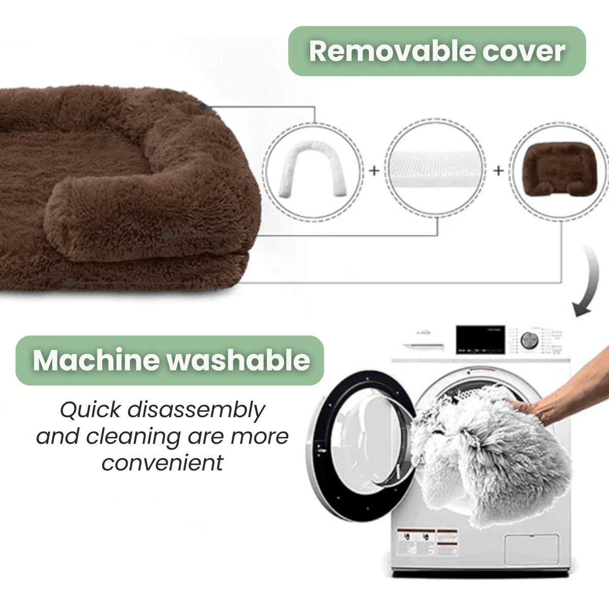 Orthopedic Pet Bed for Dogs & Cats – NestPath™
