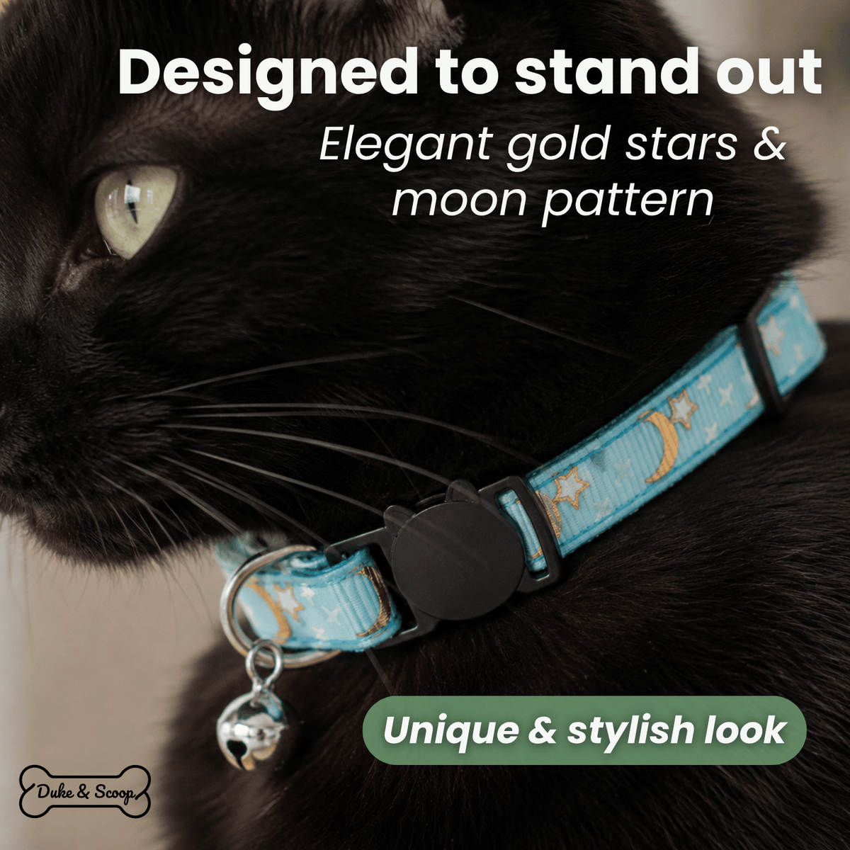 Reflective Cat Collar with Bell – FlexWave™