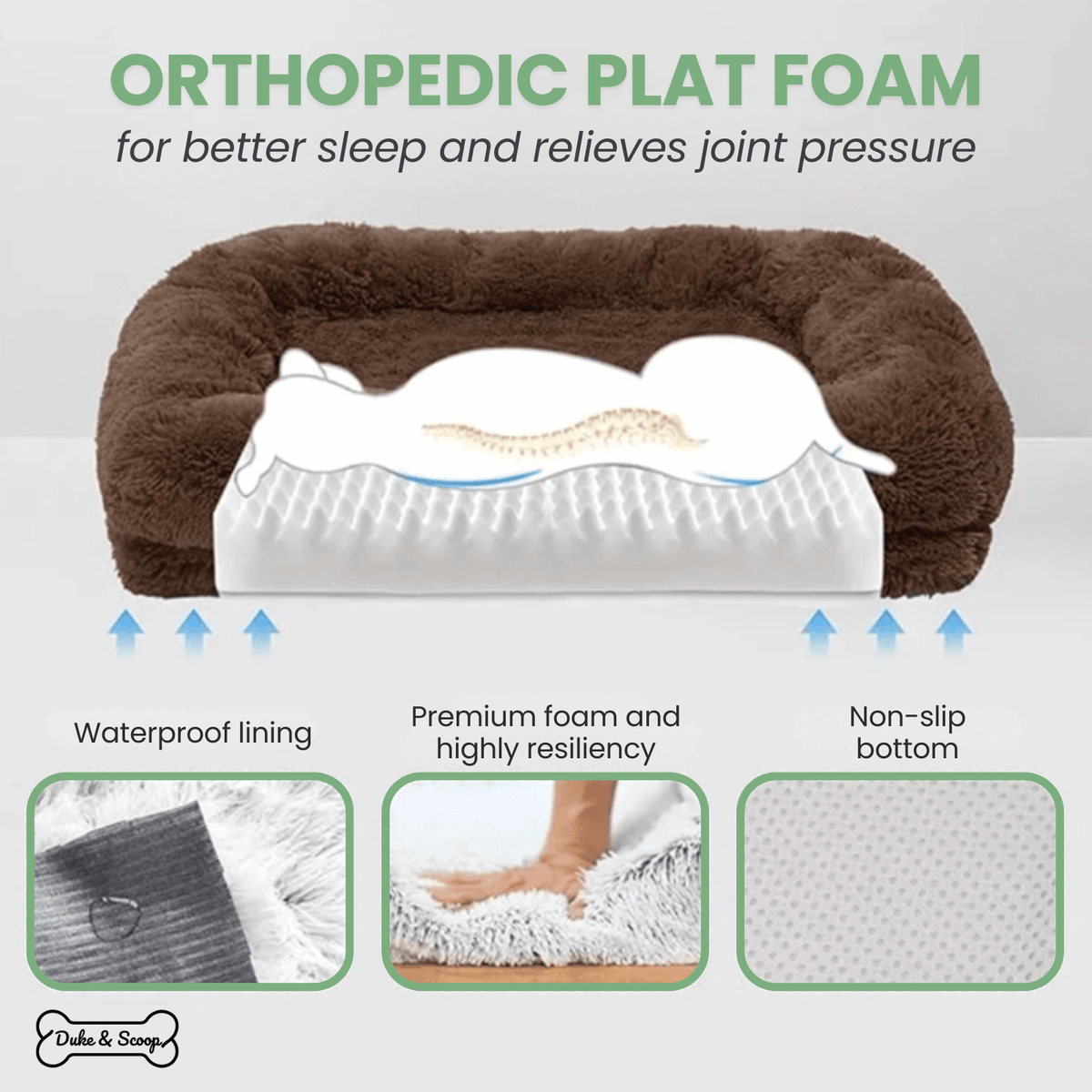 Orthopedic Pet Bed for Dogs & Cats – NestPath™