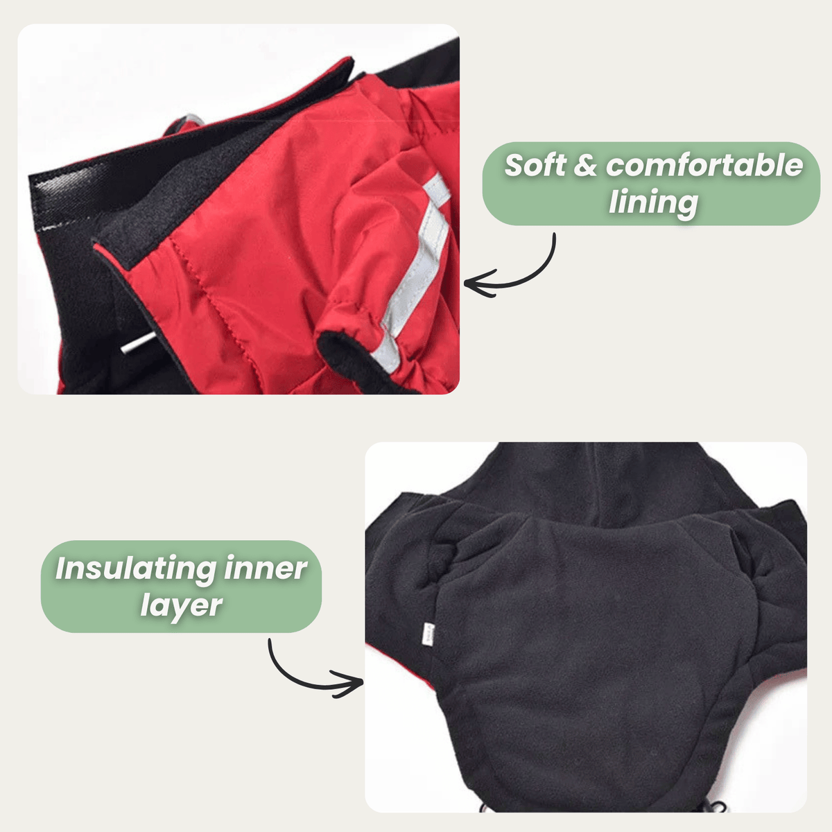 Warm Reflective Waterproof Pet Coat – FrostGuard™