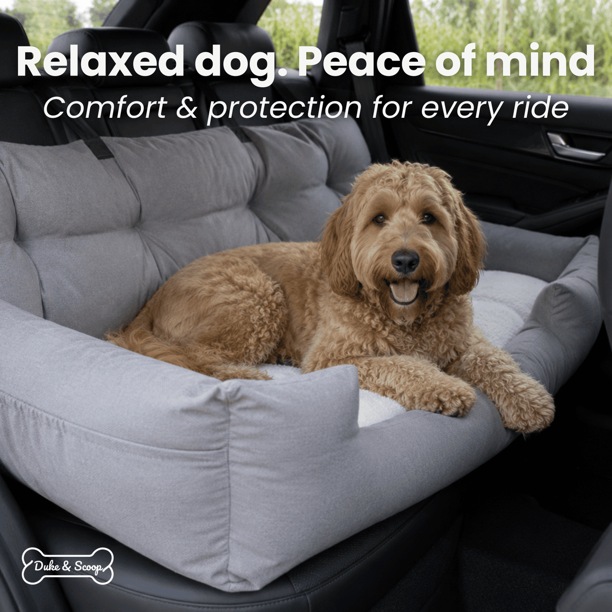 Pet Car Bed for Dogs & Cats – RoadSafeBalance™