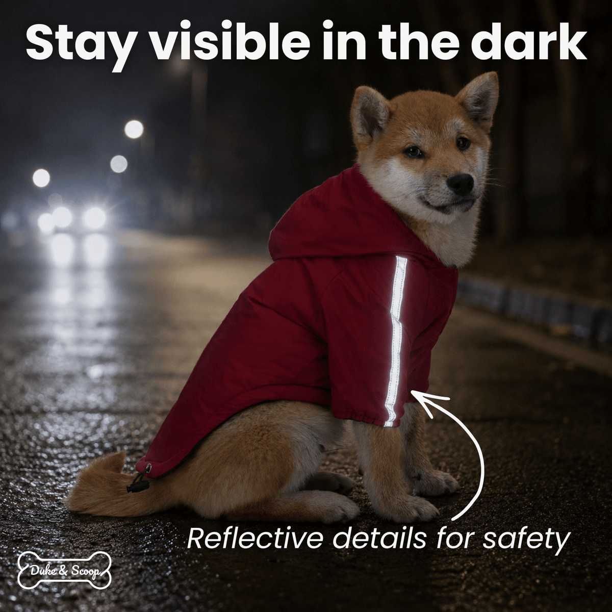 Warm Reflective Waterproof Pet Coat – FrostGuard™