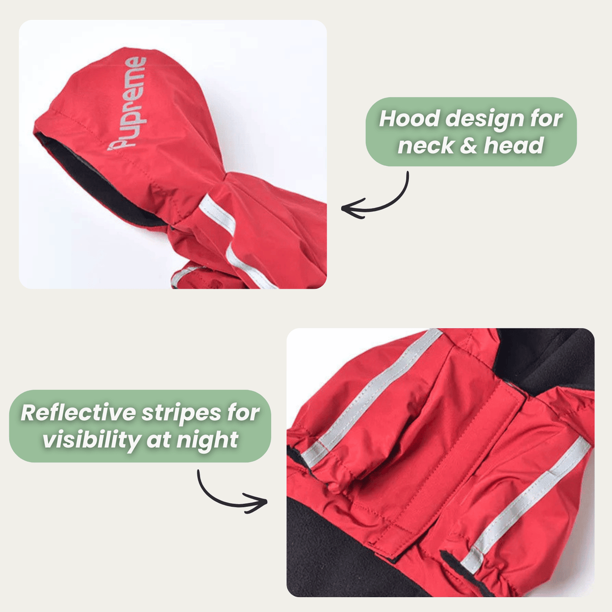 Warm Reflective Waterproof Pet Coat – FrostGuard™