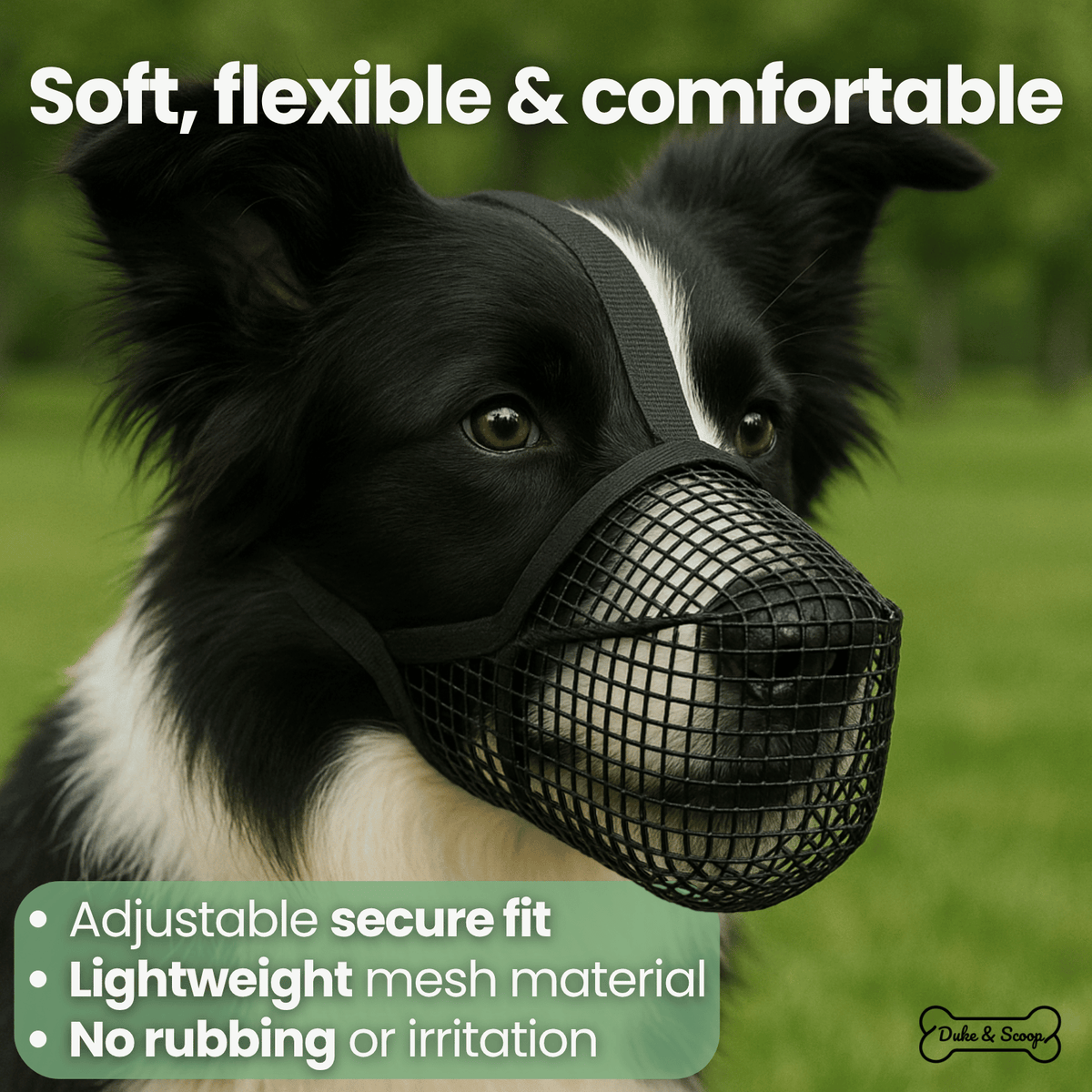 Soft Mesh Dog Muzzle – HoldFlow™