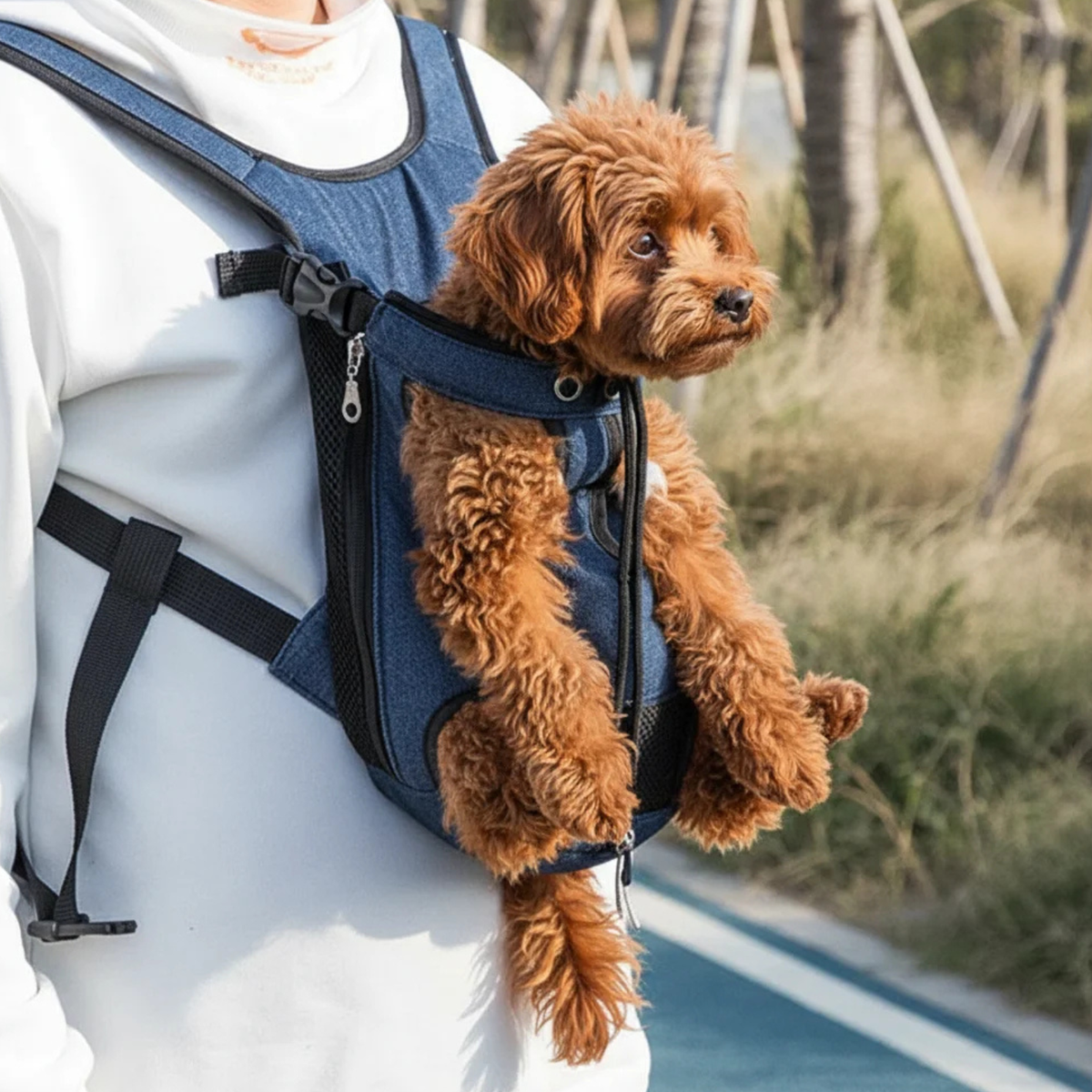 Breathable Pet Carrier Backpack for Dogs & Cats – TransitFresh™