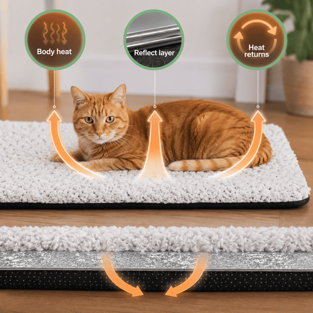 Self-Heating Pet Comfort Mat – LoungeEssentials™