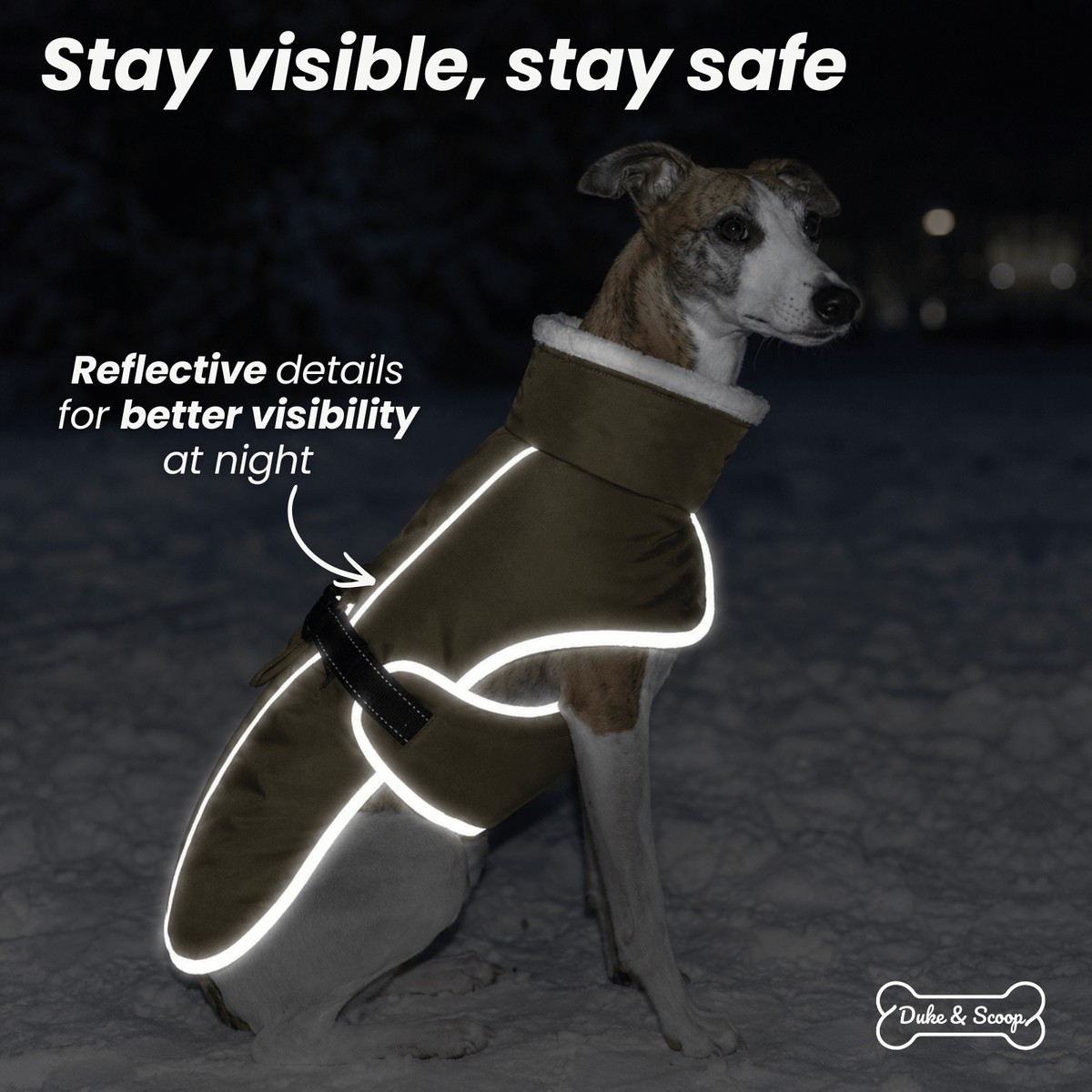 Warm Reflective Dog Winter Coat – FrostView™