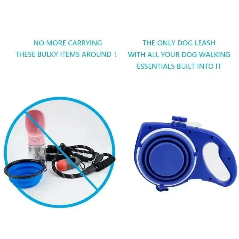4-in-1 Multifunctional Dog Leash – HydrateCore™