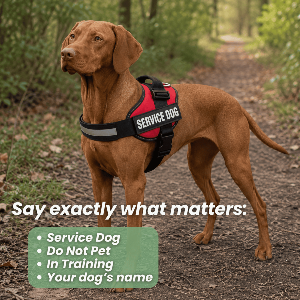 Custom Hook-and-Loop Dog Harness Name Patch – LeadEssentials™