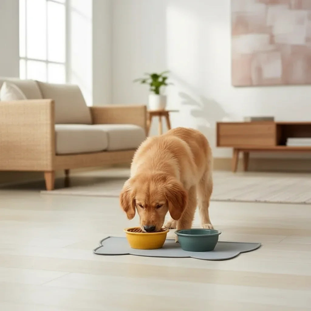 Non-Slip Pet Food Bowl for Dogs & Cats – FlowSafe™