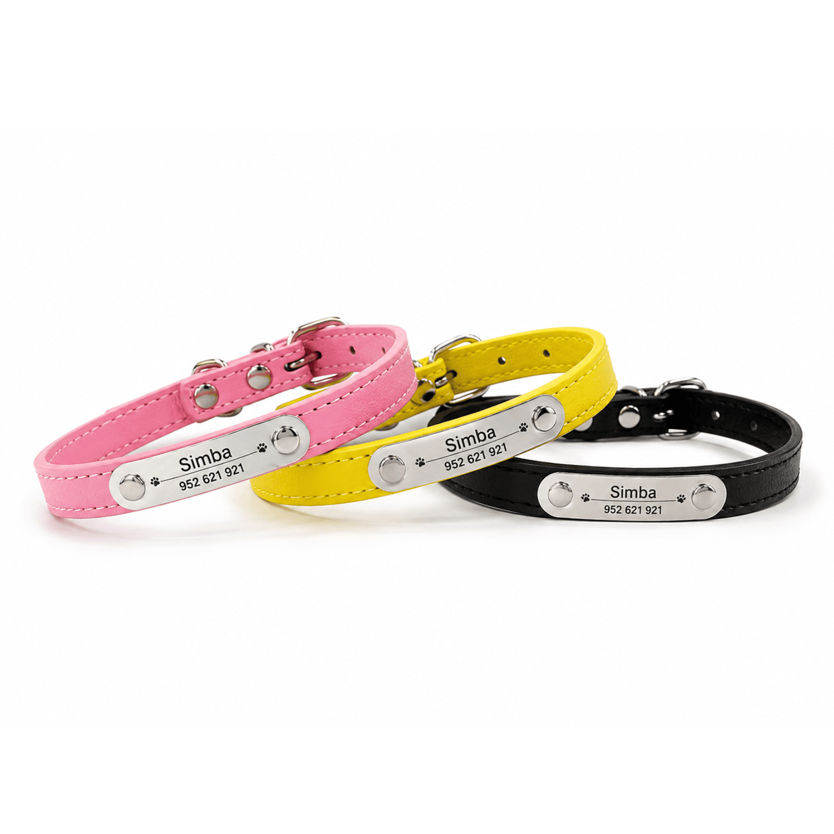 Personalised Stainless Steel Nameplate Pet Collar – ControlAdventure™