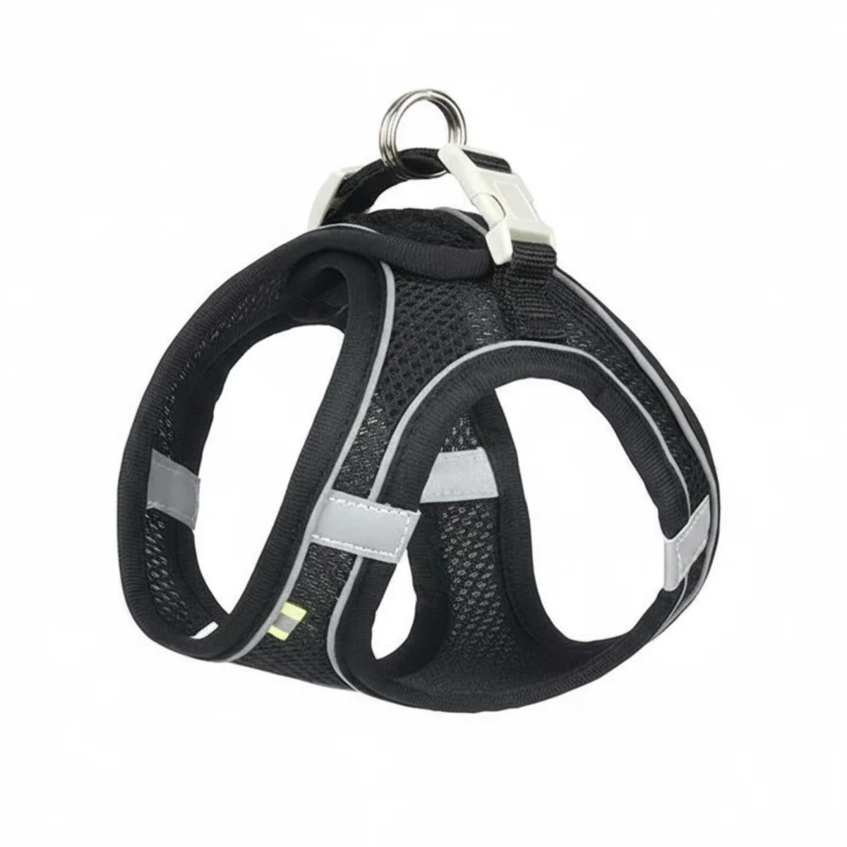 Tailented adjustable dog harness