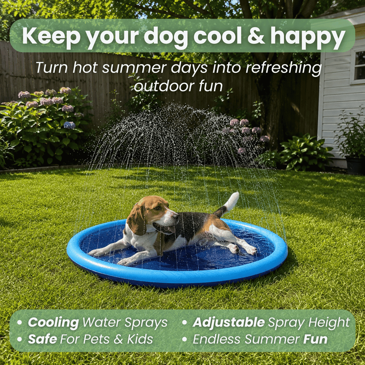 Dog Splash Pad – 150cm or 170cm – PetFit™