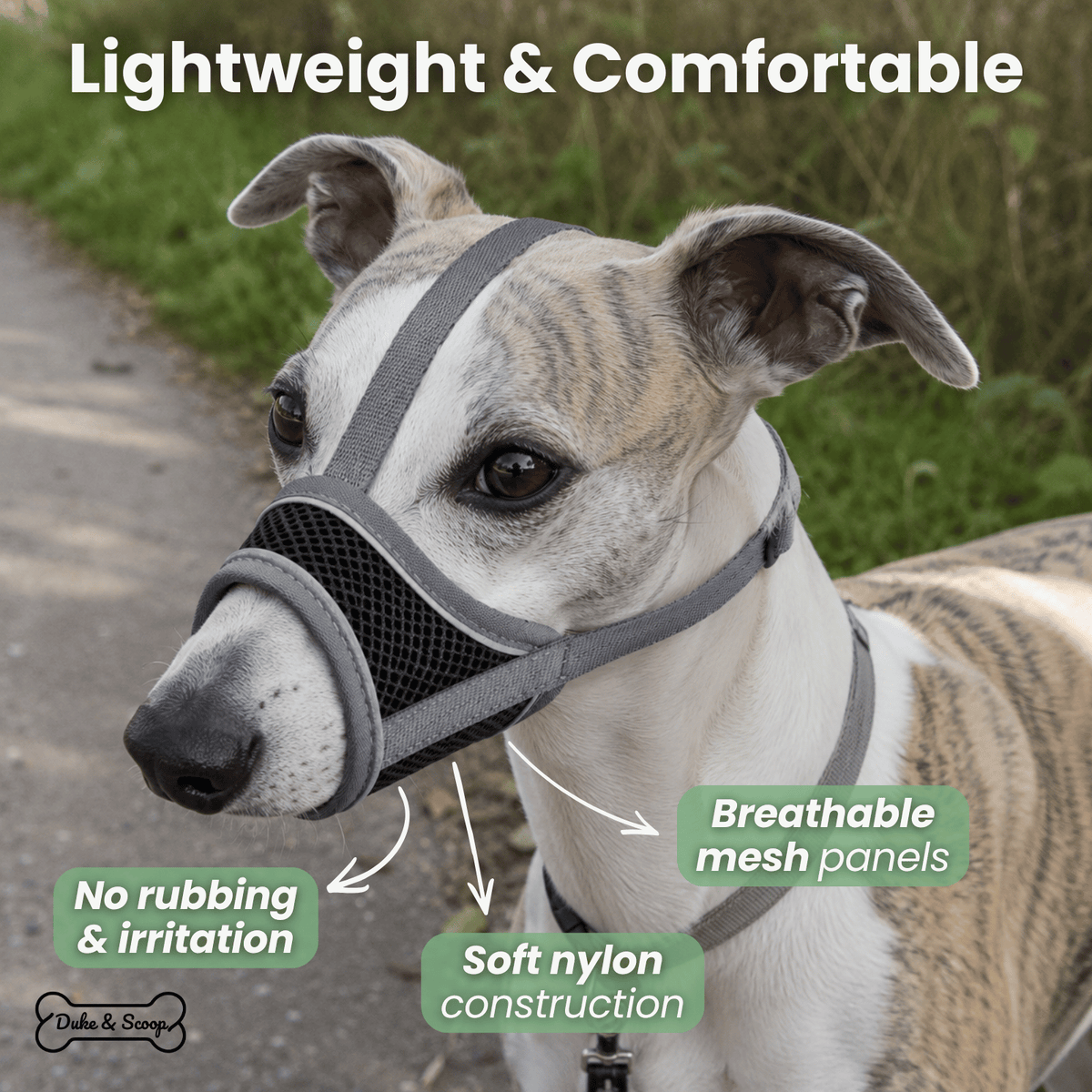 Reflective Dog Muzzle – FlexShield™