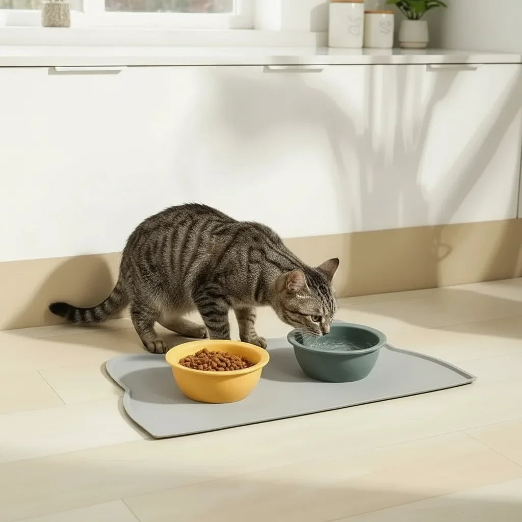 Non-Slip Pet Food Bowl for Dogs & Cats – FlowSafe™
