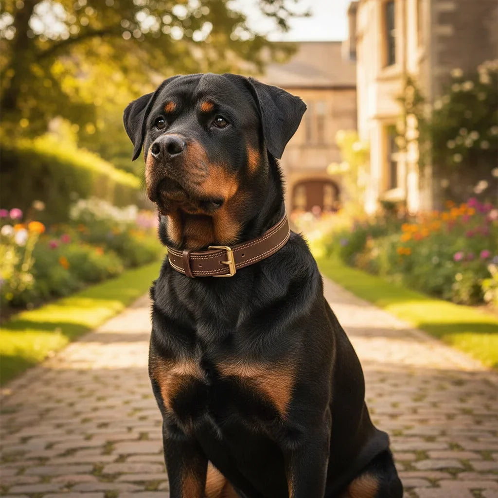Leather Adjustable Dog Collar – WalkSelect™