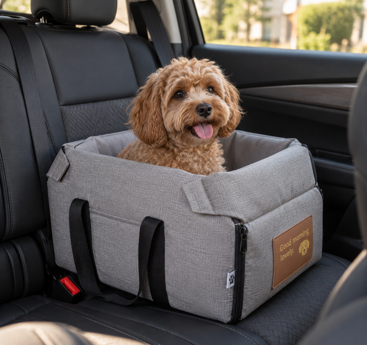 Luxury Pet Car Bed & Travel Carrier – TrekGuard™