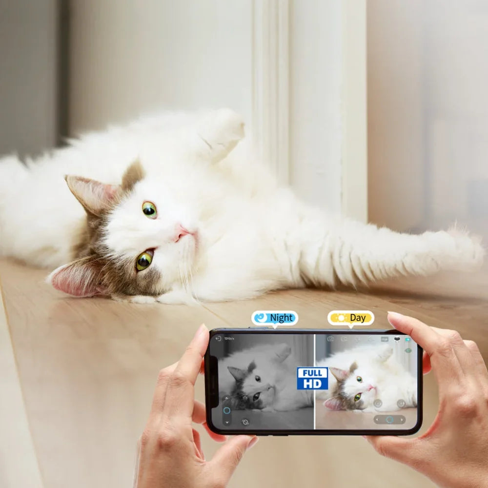 Tailented ScoutPort™ – Mobile Pet Camera Robot with 360° Viewing with 1080P HD Video with Night Vision for Home Pet Monitoring