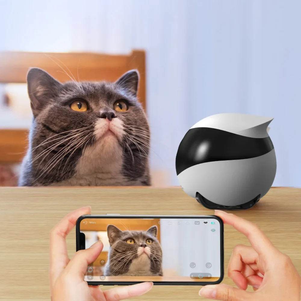 Tailented ScoutPort™ – Mobile Pet Camera Robot with 360° Viewing with 1080P HD Video with Night Vision for Home Pet Monitoring