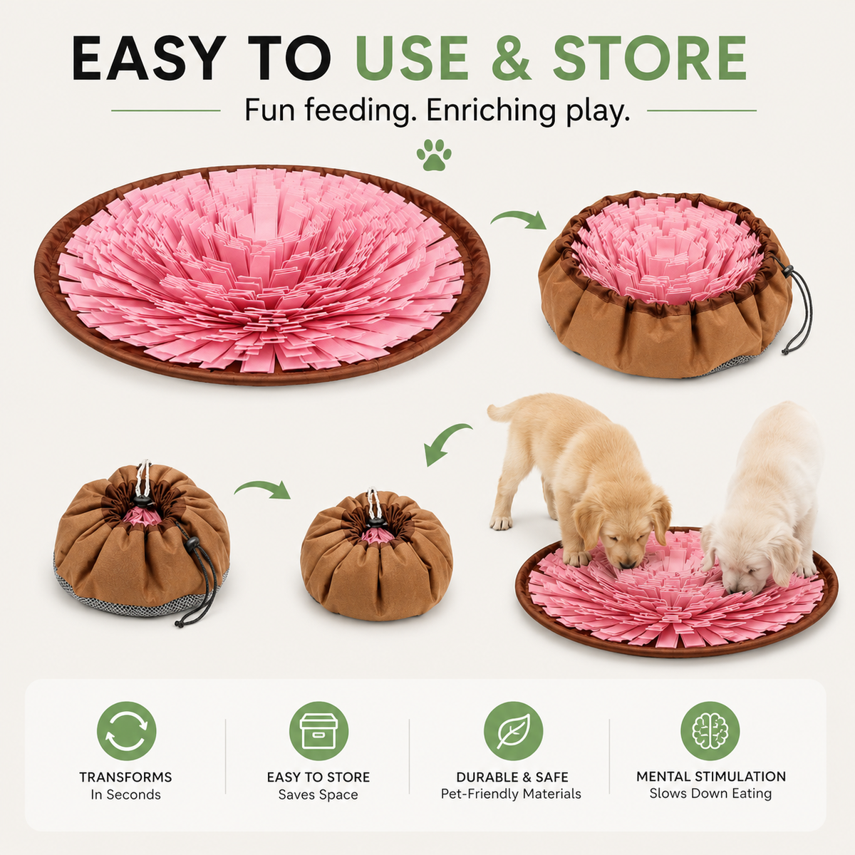 Washable Felt Snuffle Mat for Dogs – MealPure™