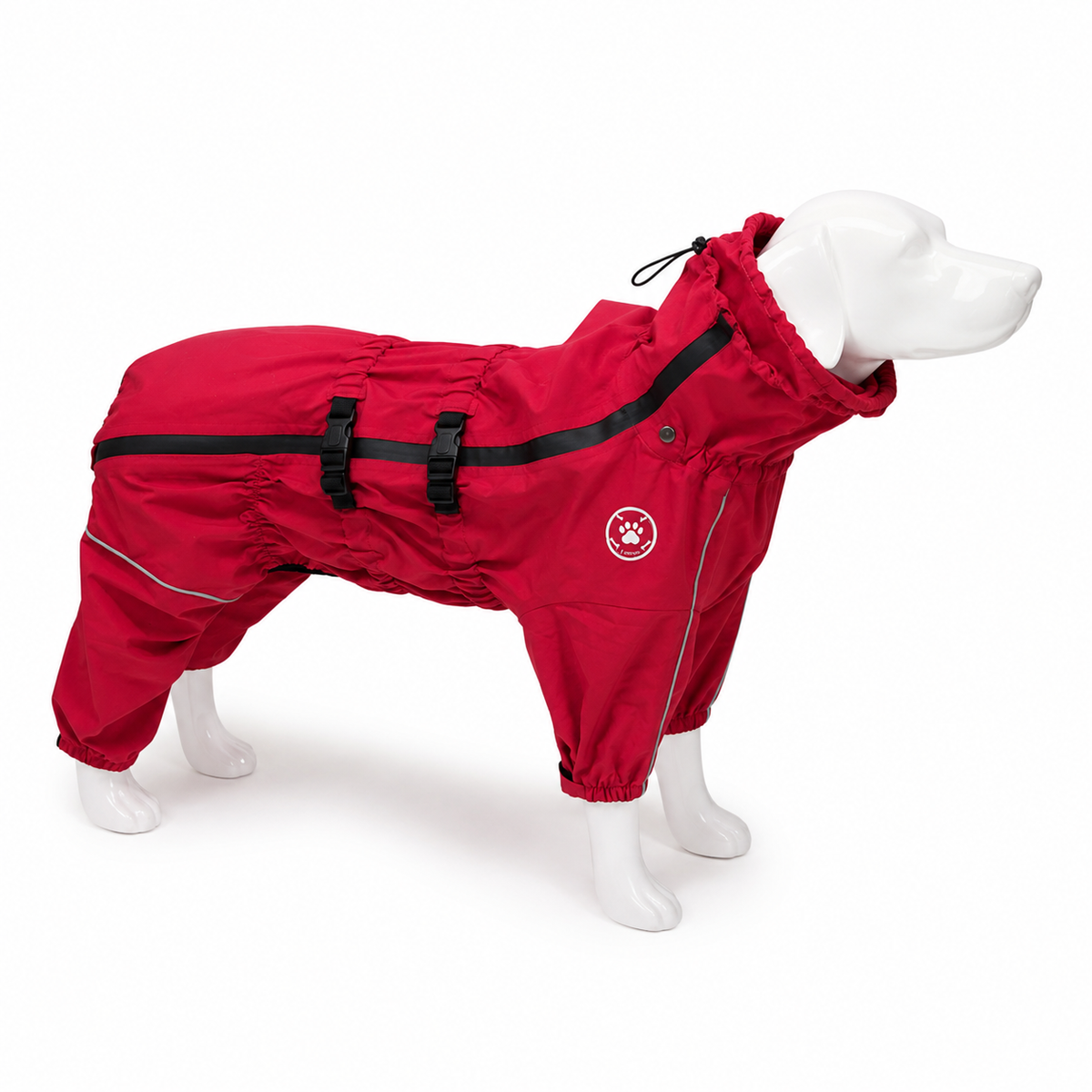 Reflective Waterproof Dog Raincoat – CareTrail™