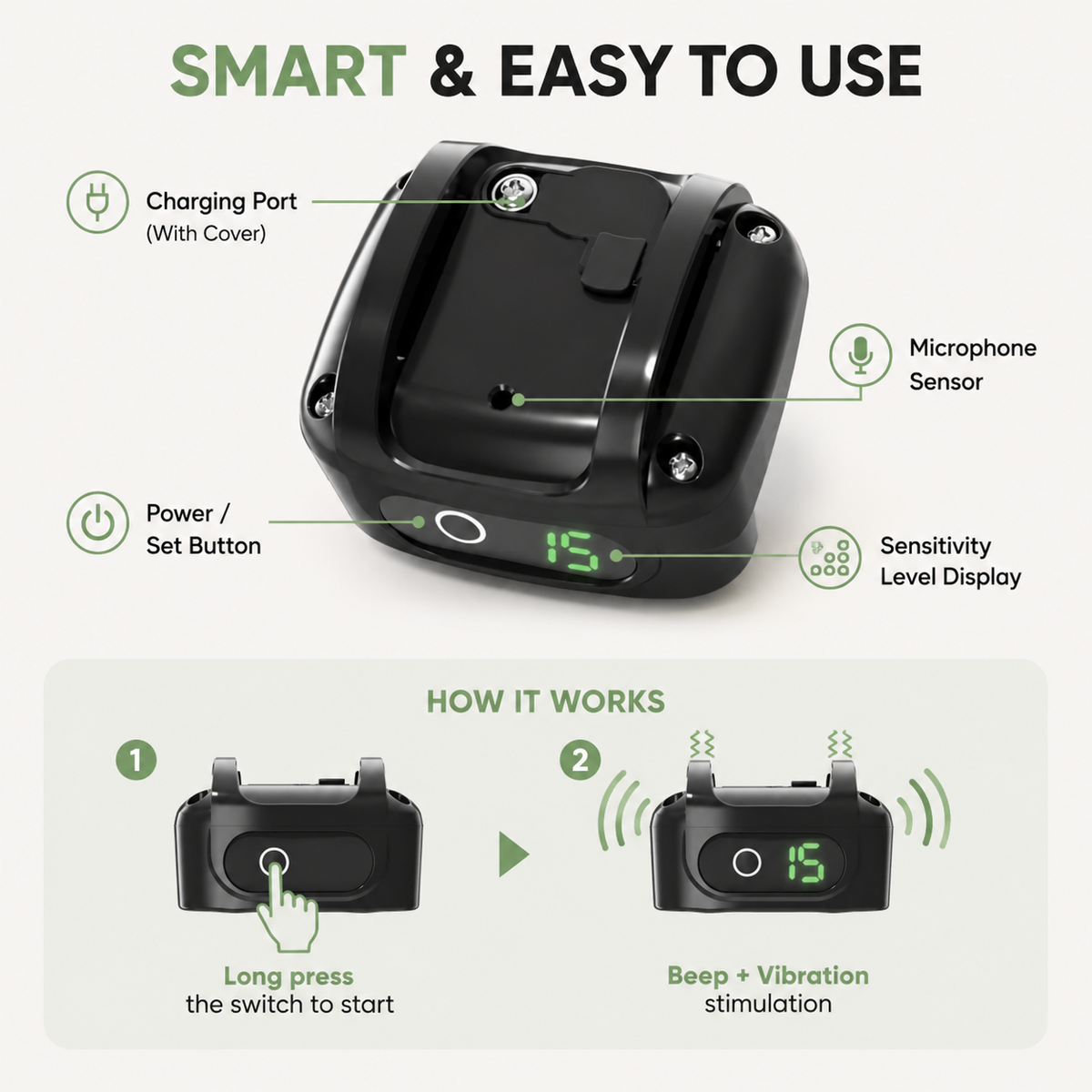 Rechargeable Ultrasonic Anti-Bark Training Device – RouteGlow™