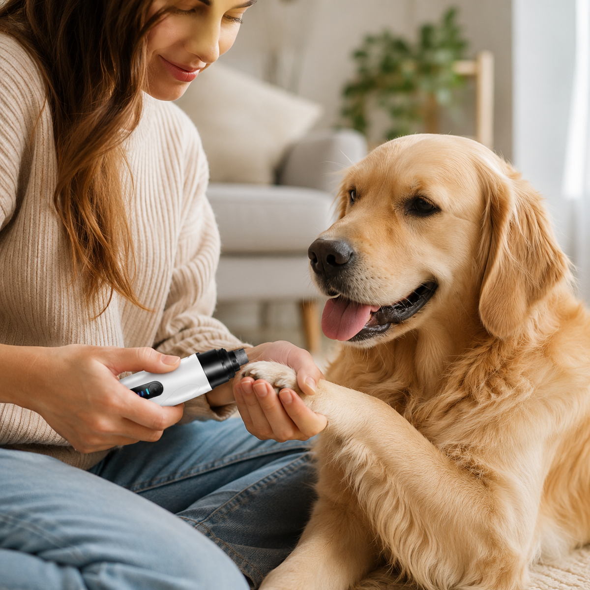 Quiet Electric Pet Nail Grinder – PawGuard™