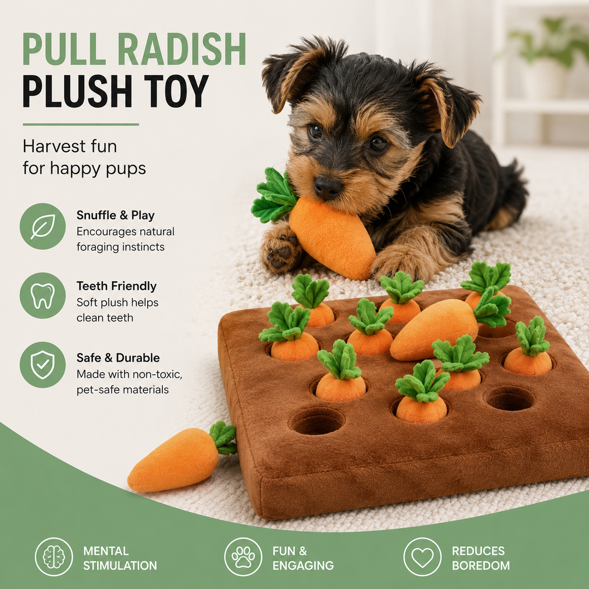 Interactive Carrot Snuffle Mat for Dogs – MealAdventure™
