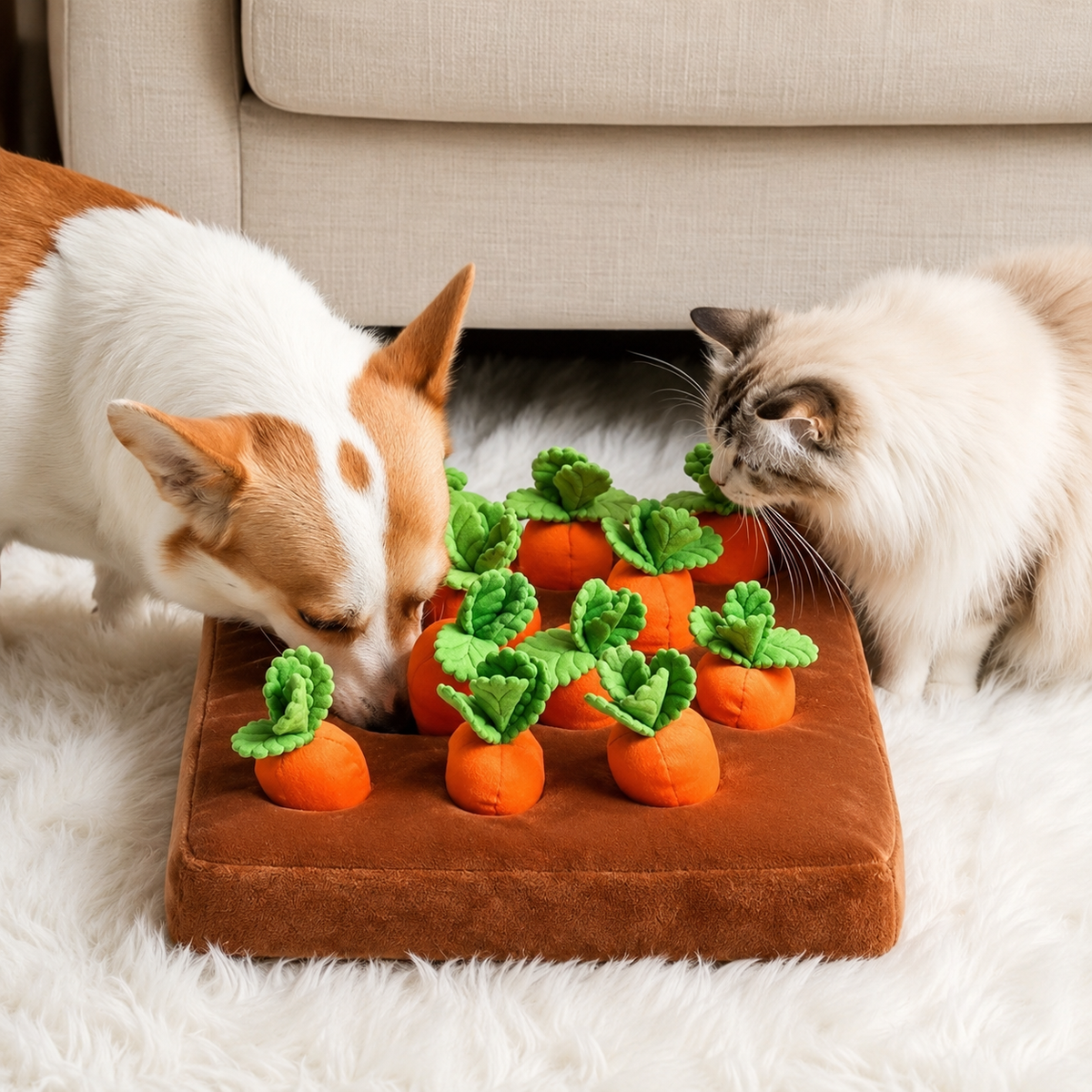 Interactive Carrot Snuffle Mat for Dogs – MealAdventure™