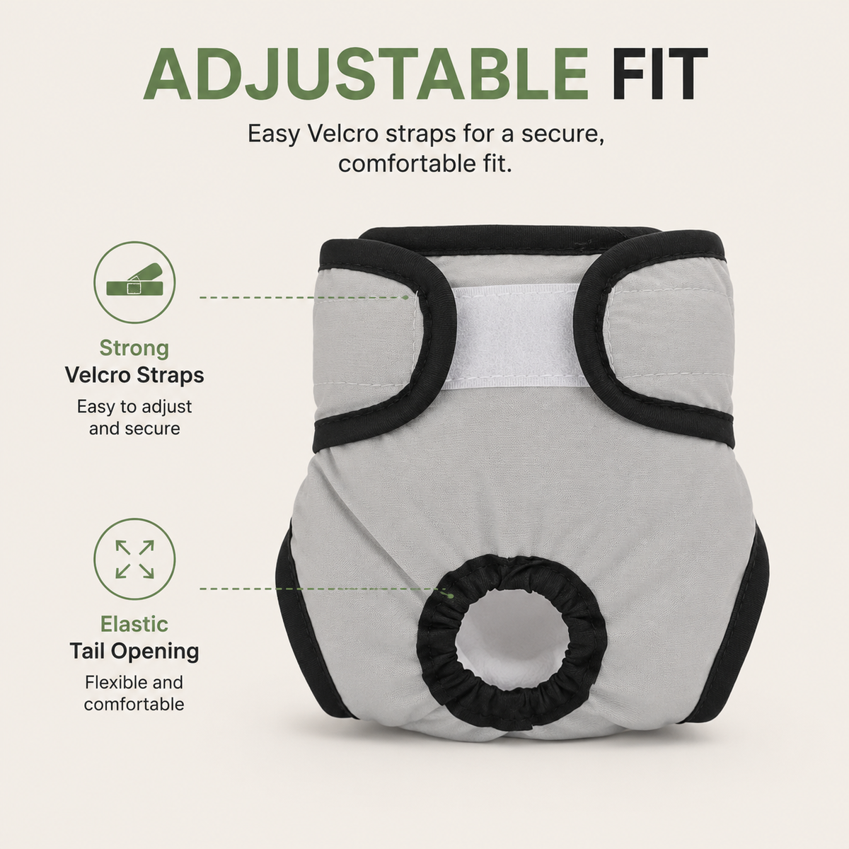 Reusable Pet Diaper for Dogs & Cats – PawHaven™