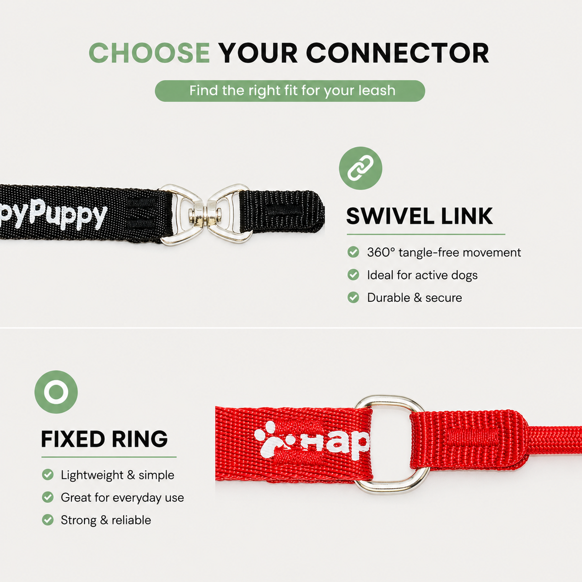 P-Shaped Slip Lead for Dogs – LeadAdventure™