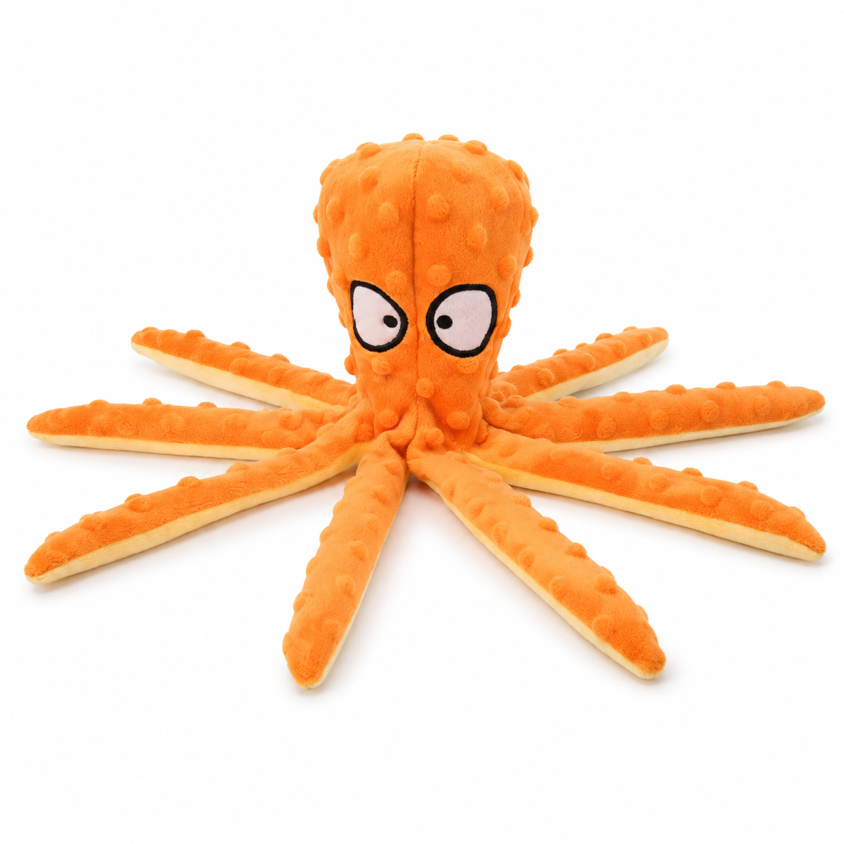 Stuffing-Free Squeaky Octopus Dog Toy – BounceJoy™