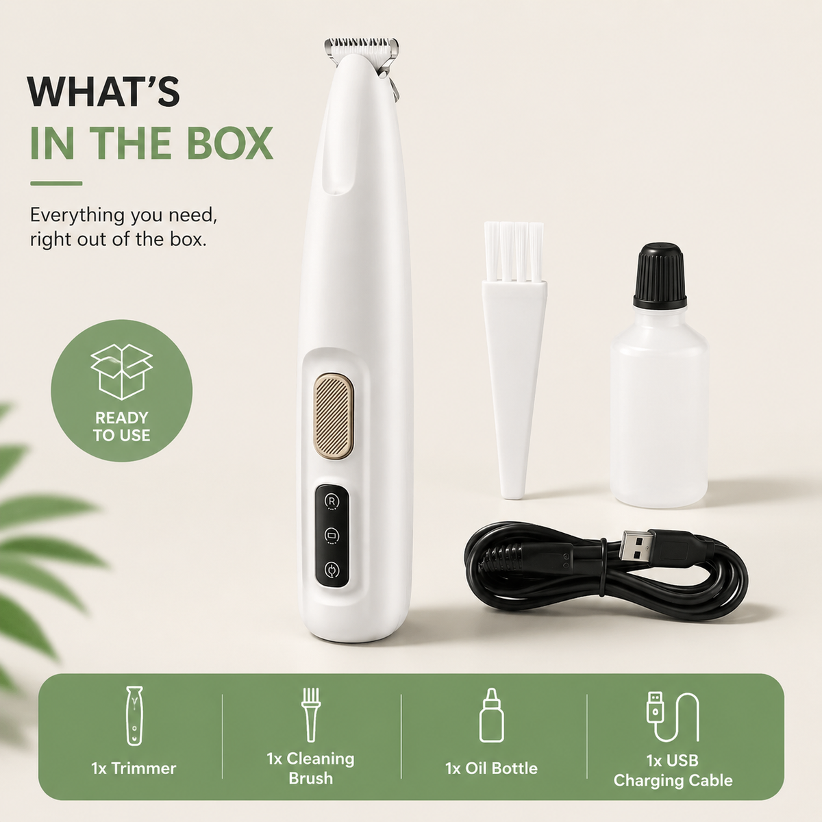 Tailented PolishPaws™ – Electric Paw & Fur Trimmer for Pets