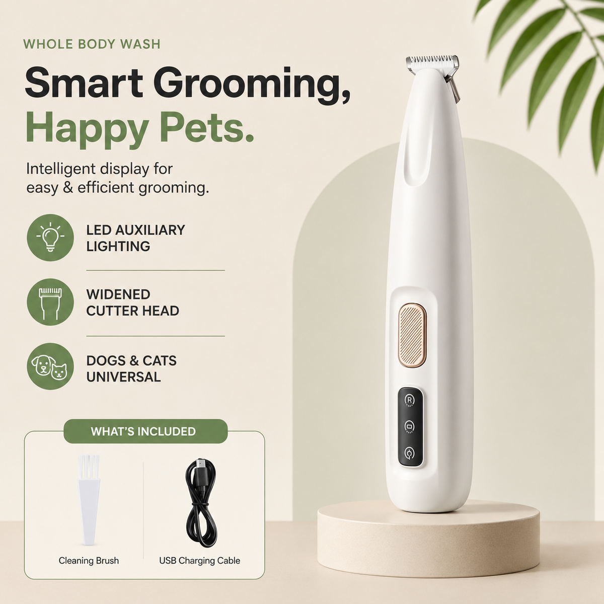 Tailented PolishPaws™ – Electric Paw & Fur Trimmer for Pets