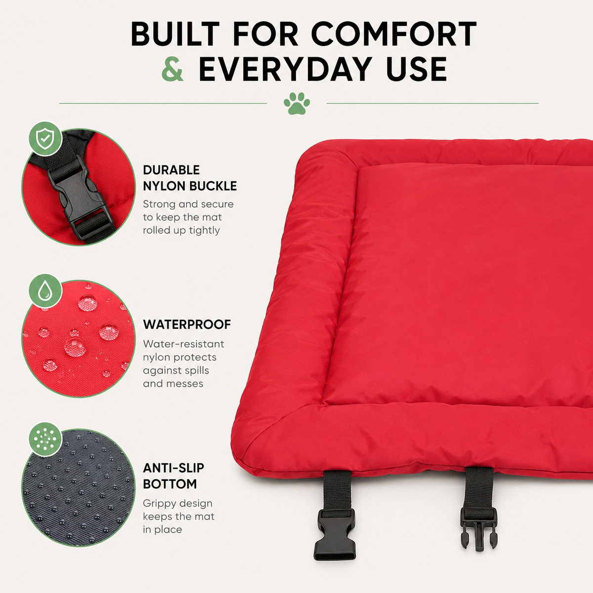 Waterproof Non-Slip Pet Cushion Bed – ComfortWise™