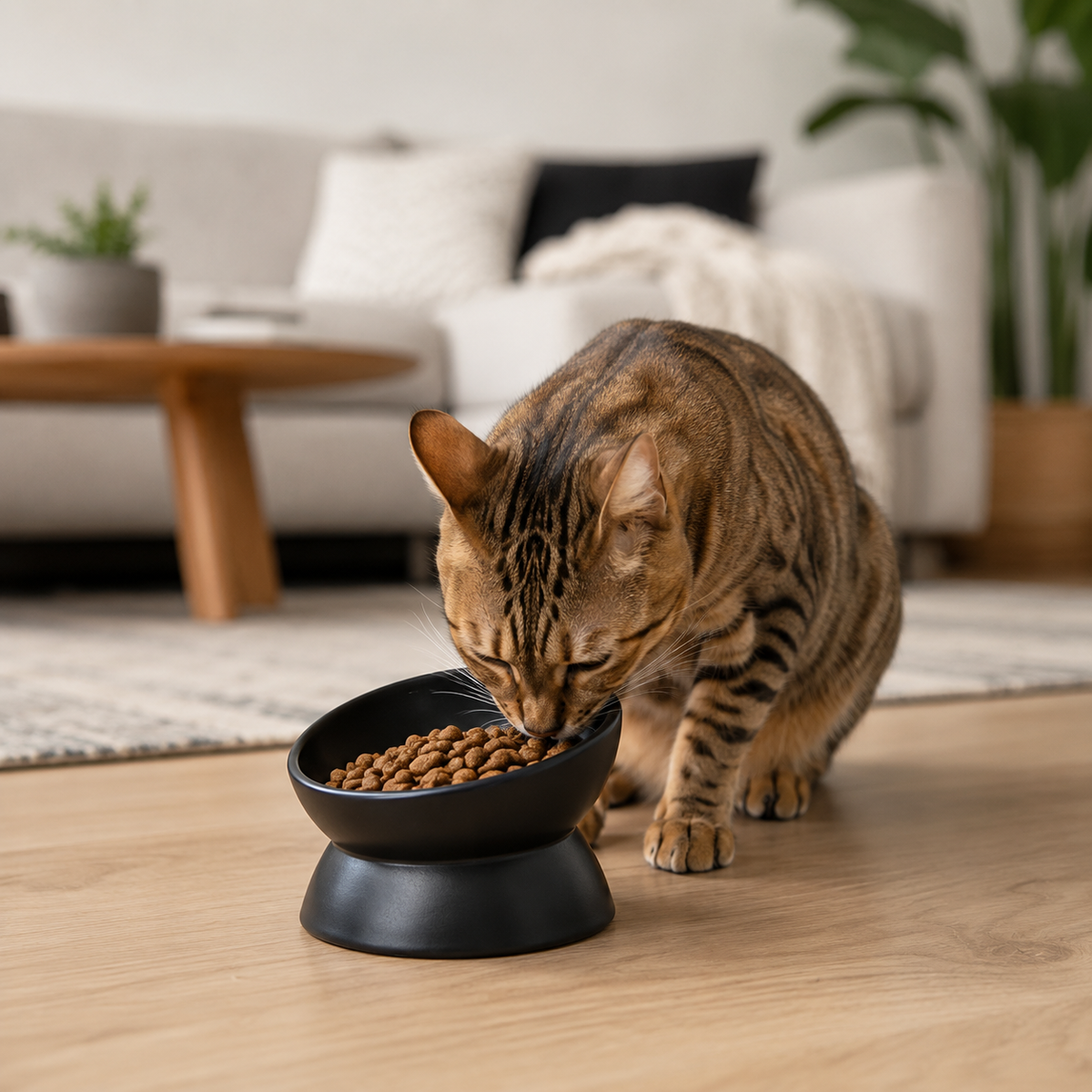 Raised Ceramic Pet Food Bowl – PawActive™