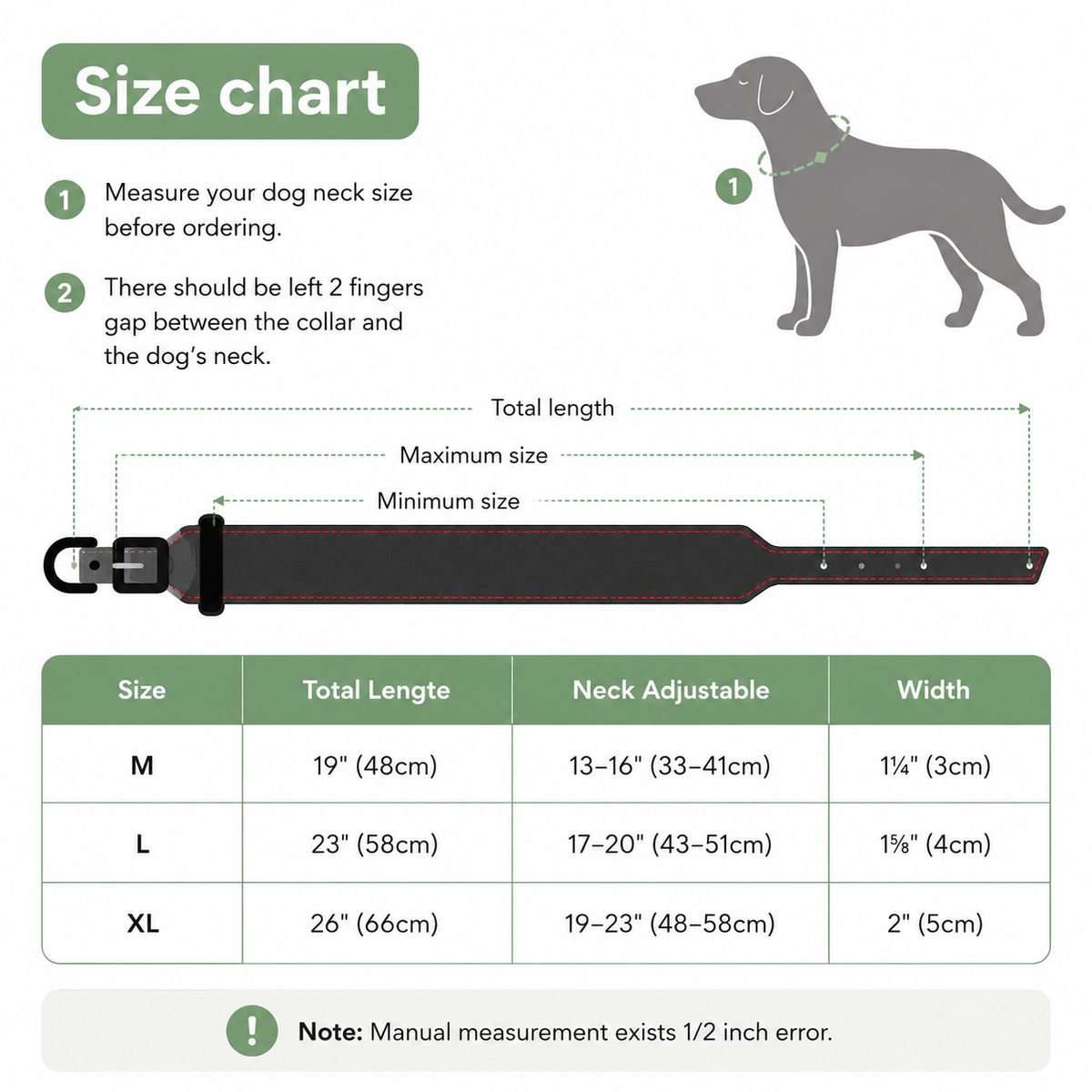 Leather Dog Collar for Everyday Walking – TrailCraft™