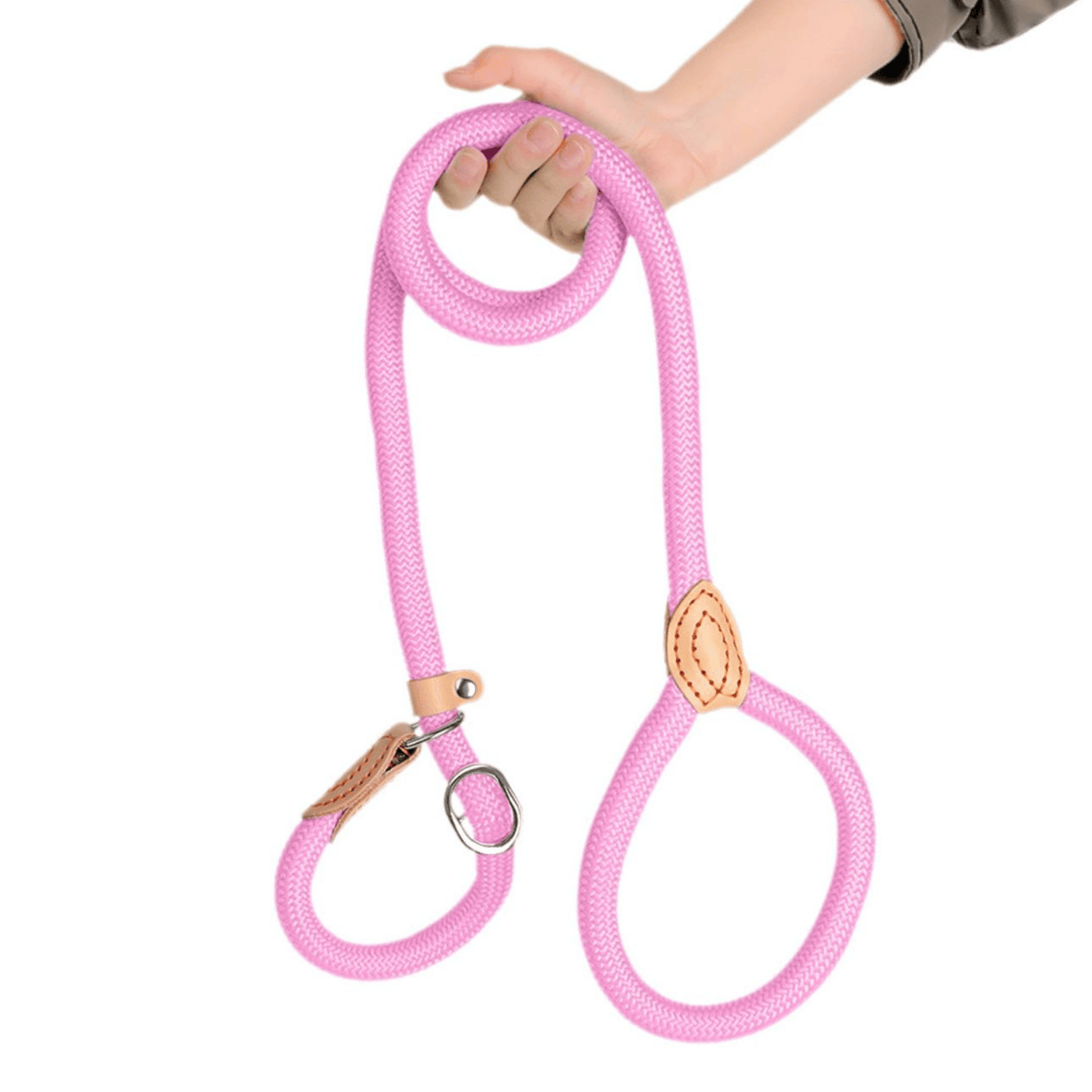 Heavy-Duty Adjustable Slip Lead for Medium & Large Dogs – StrideGlow™