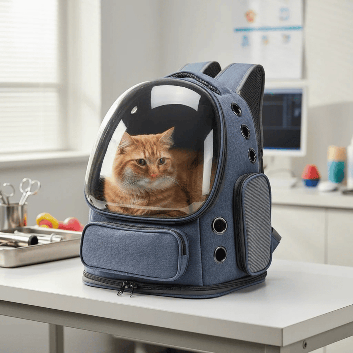 Transparent Cat Carrier Backpack – TransitElite™